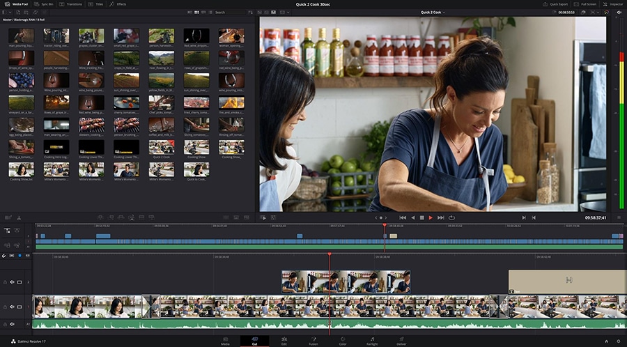 Davinci Resolve is a professional-grade video editor with advanced color correction toolset
