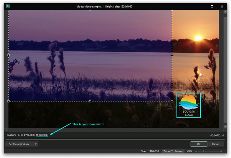how to crop video in vsdc