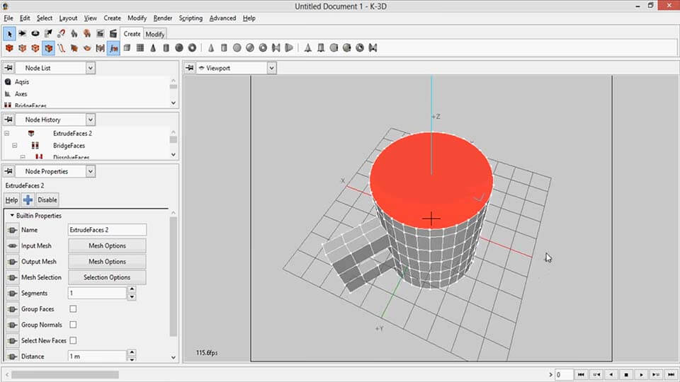 K-3D: A free 3D modeling and animation software with flexible plugins and a visualization pipeline architecture.
