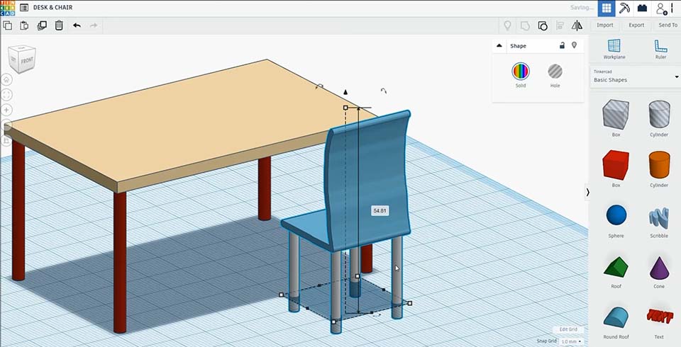 TinkerCAD: Easy-to-use CAD software designed for beginners in animation and modeling.