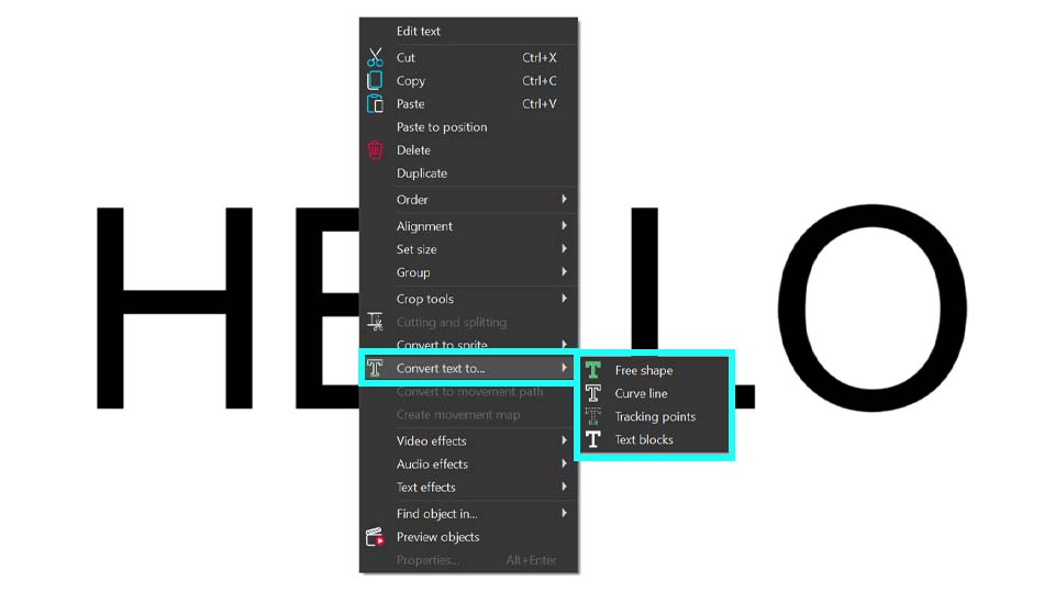 Selecting and customizing conversion modes