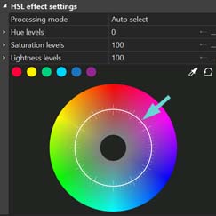 Hue Saturation curves