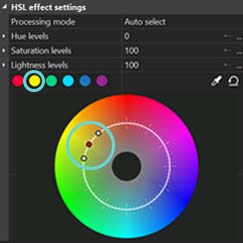 Main colors of the color wheel