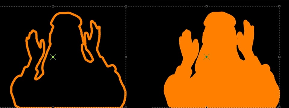 Filling an object inside the contour with color.