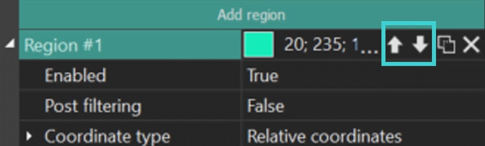 Changing the region level.